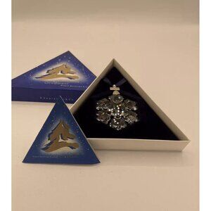 NEW 1994 Swarovski Crystal 3" Annual Christmas Holiday Ornament Box Cert 181632